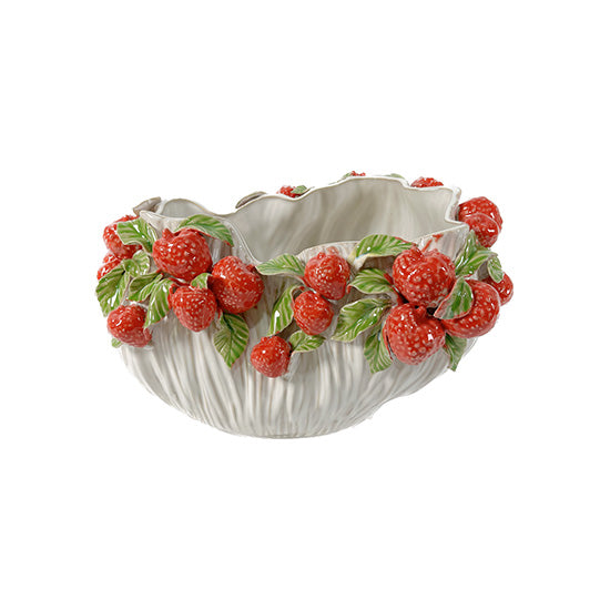 Beige Ceramic Vase Strawberry 270-239