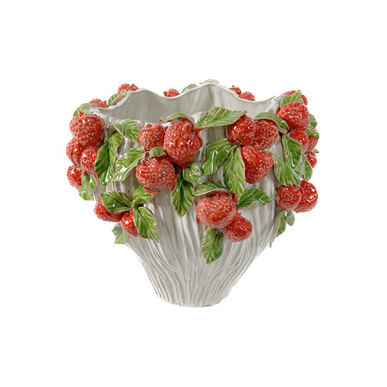 Beige Ceramic Vase Strawberry 270-242