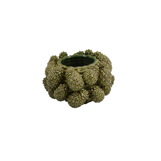 S/2 Ceramic Vase Pineapple 270-615