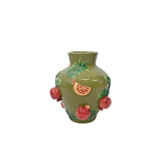 Green Ceramic Vase Grenade 270-708