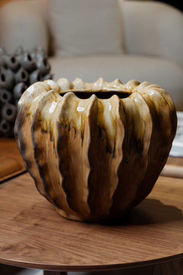 Vase Amber Ceramic 275-110