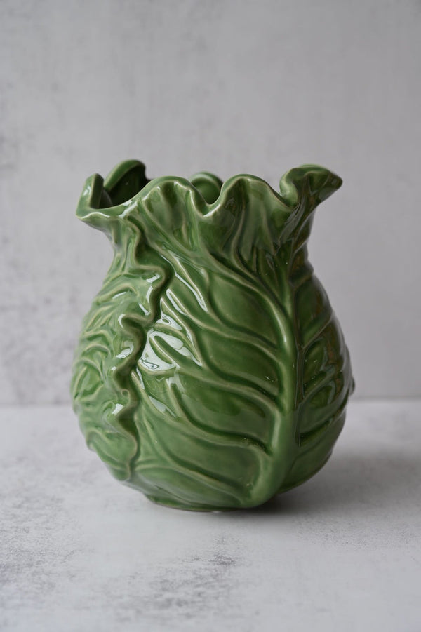 Vase Cabbage Fine Earthenware Green KAL-4074