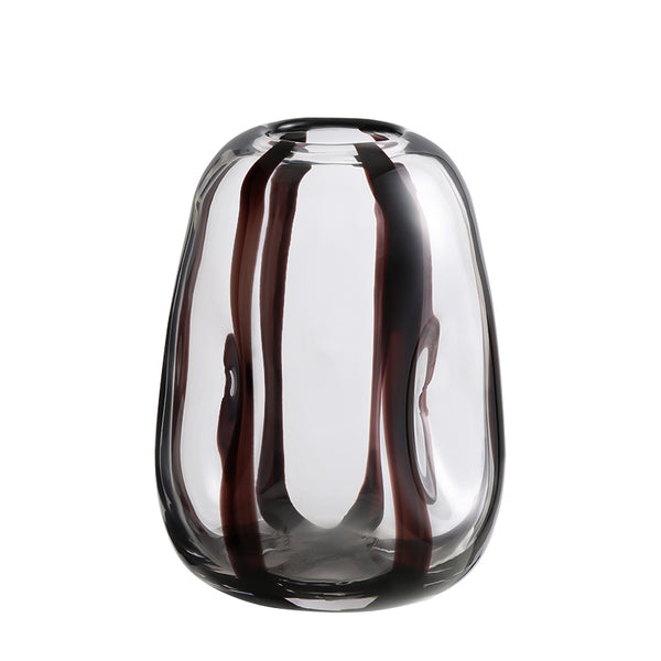 BLACK STRIP VASE