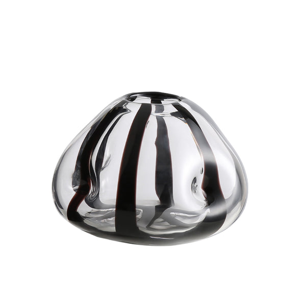 BLACK STRIP VASE B