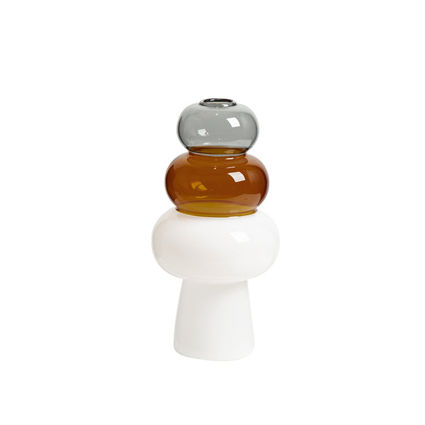 THREE-COLOR VASE WITH WHITE BOTTOM