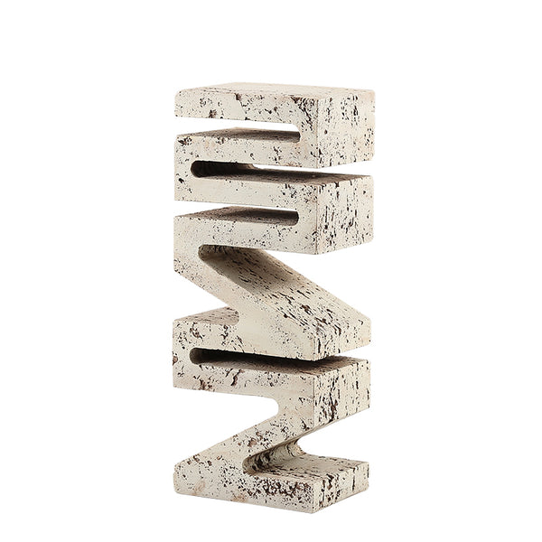 CAVE STONE PATTERN LETTERS ORNAMENTS A