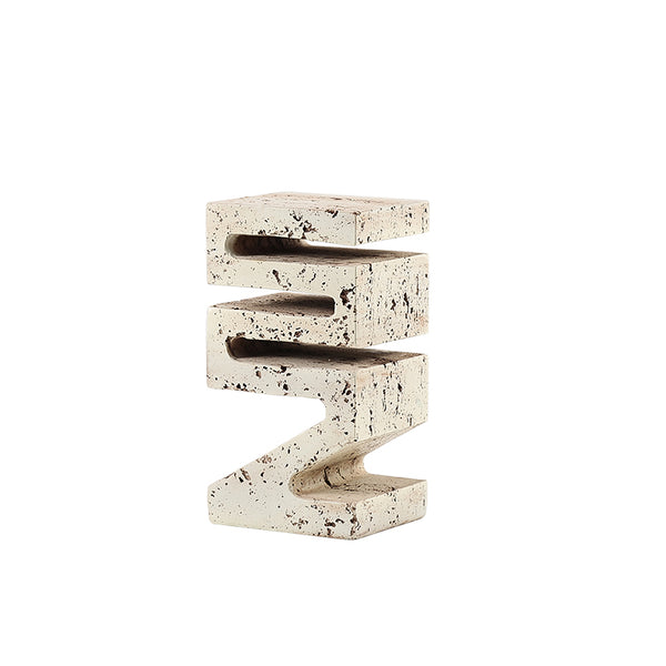 CAVE STONE PATTERN LETTERS ORNAMENTS B