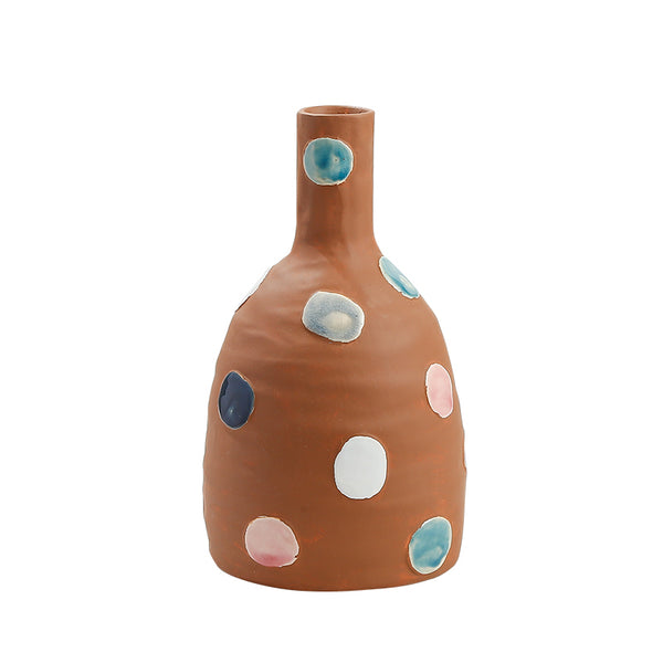 PAINTED POLKA DOT BOTTLE-S