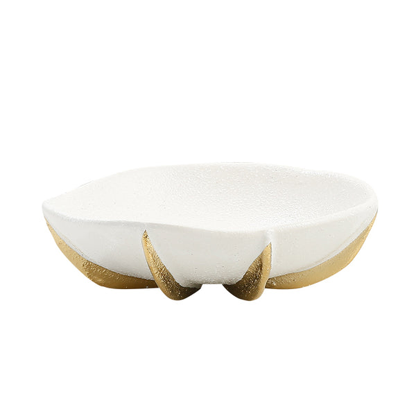 ROUND GOLDEN SCALE FRUIT BOWL