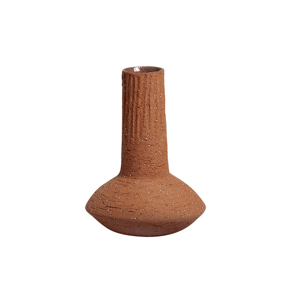 LONG-NECKED COARSE POTTERY VASE B