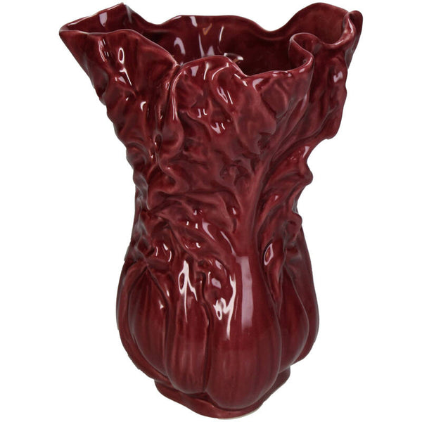 Vase Cabbage Fine Earthenware Red
