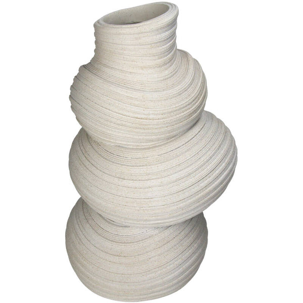 Vase Polyresin Beige