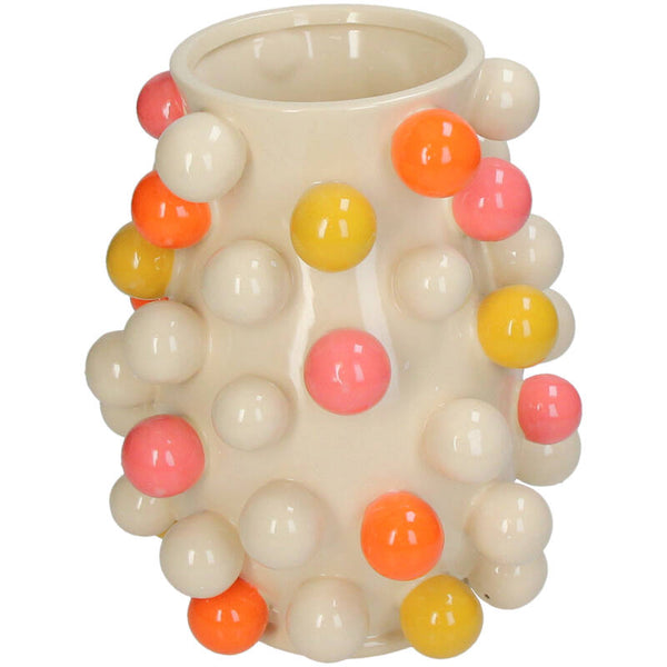 Vase Balls Stoneware Multi