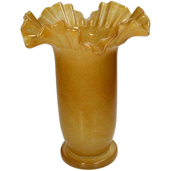 Vase Glass Ochre