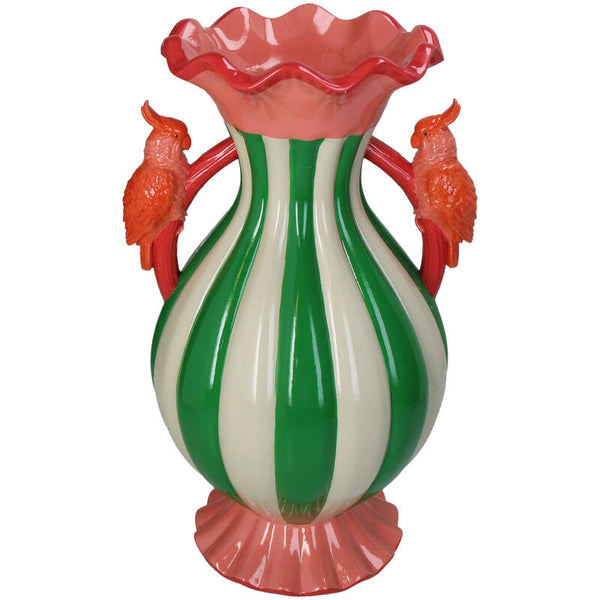 Vase Bird Polyresin Multi KAL-5888