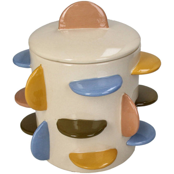 Jar Disks Stoneware Multi