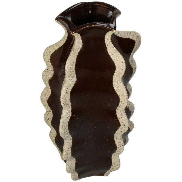 Vase Stoneware Brown
