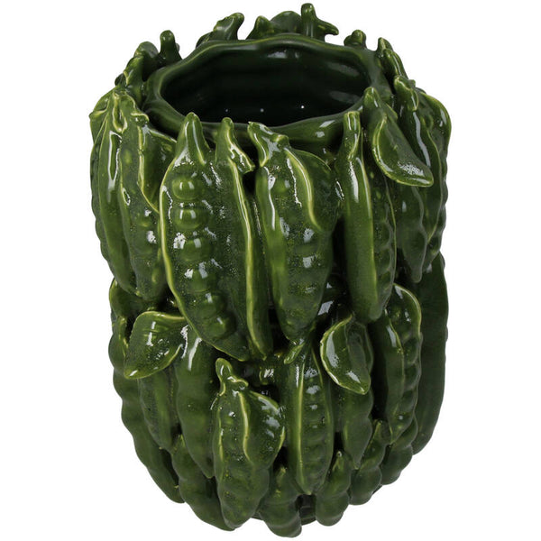 Planter Peas Fine Earthenware Green