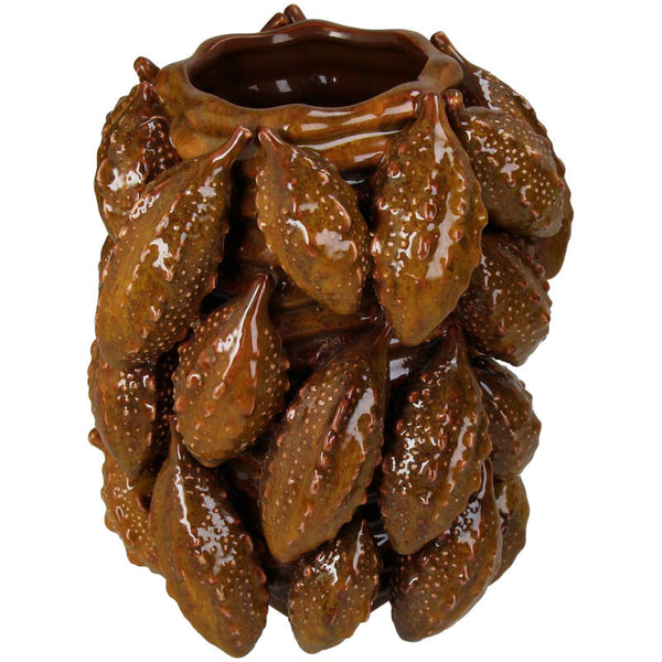 Planter Balsam Apple Fine Earthenware Brown