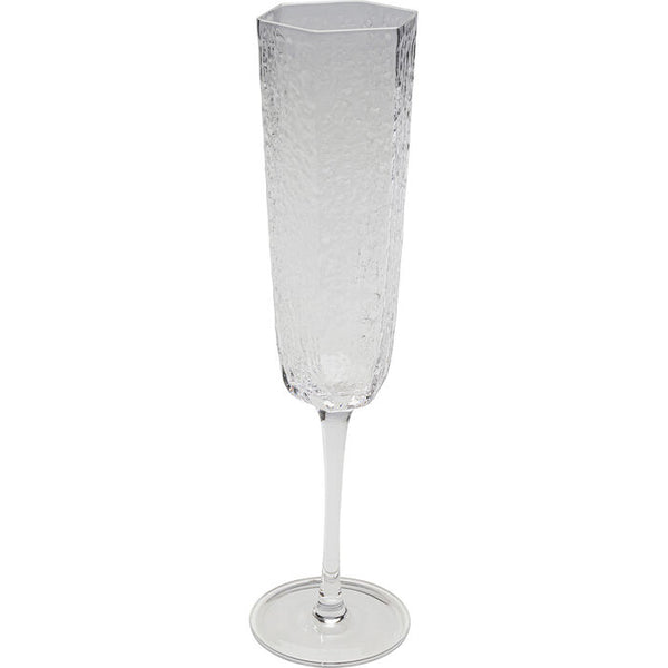 CHAMPAGNE GLASS CASCATA CLEAR