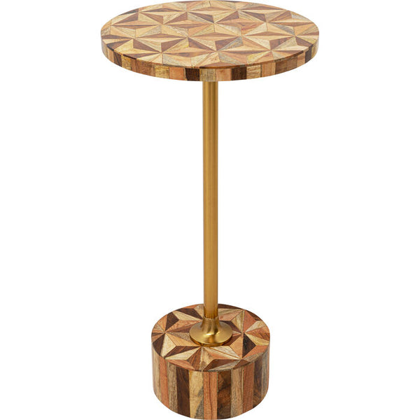 SIDE TABLE DOMERO GEO BROWN