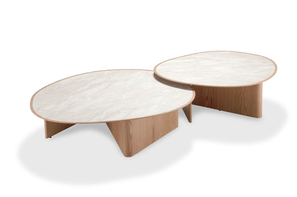 Mesa De Centro Fole Lv / Ts Calacata - Nogal