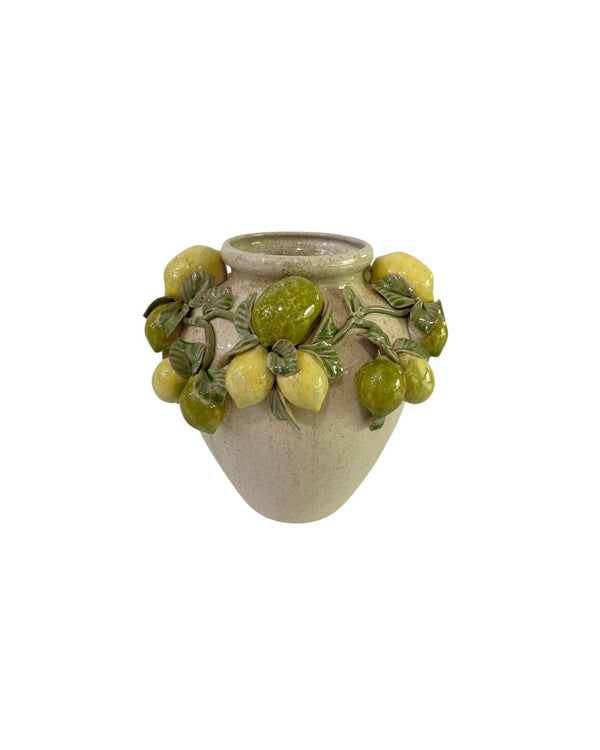 White Ceramic Vase Citrus 270-233