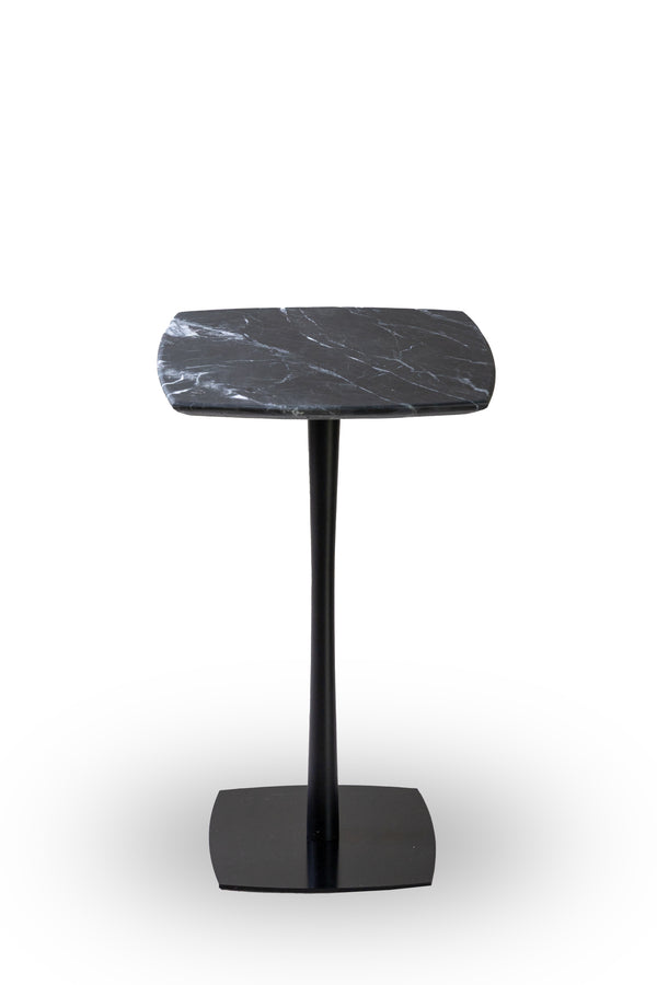 MESA LATERAL ELLEN ALTA MARMOL NERO