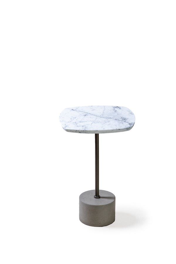 Mesa Lateral Orio / Marmol Blanco