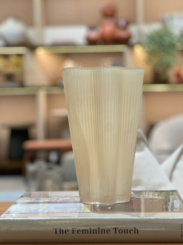 Vase Glass Beige KAL-4052