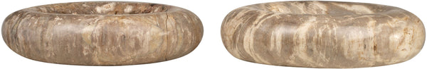 PETRIFIED WOOD BURGER BOWL